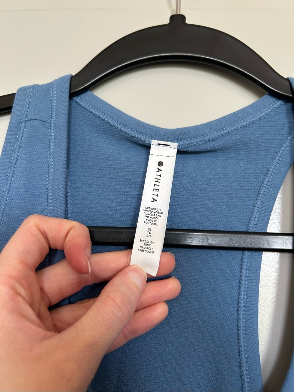 Athleta Blue Racerback Performance Tank - Picture 3 of 4